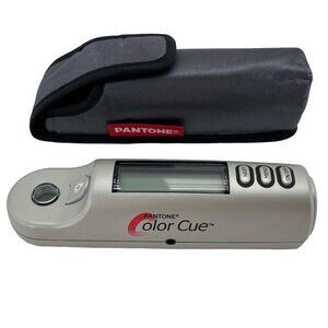 Pantone Color Cue Ezcolor Reader with Case Tested Working Clean